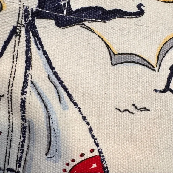 Brighton Boardwalk Wish Upon Star Nautical Anchor Yacht XL Canvas Beach Tote Y2K - Picture 7 of 14